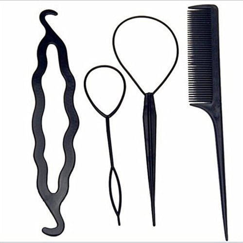 Hair Styling Accessories Hair Braiding Twist Curler Bun Roller Maker Hair Clip 