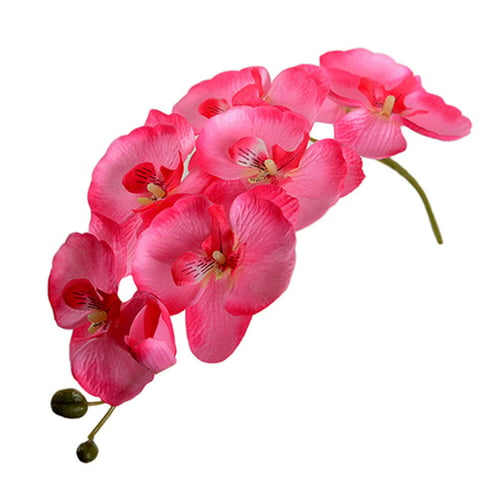 New Triple Head Artificial Butterfly Orchid Flower Party Home Wedding Decor 