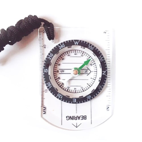 Plastic Pocket Outdoor Compass Camping Hiking Military Compasses Travel Tools