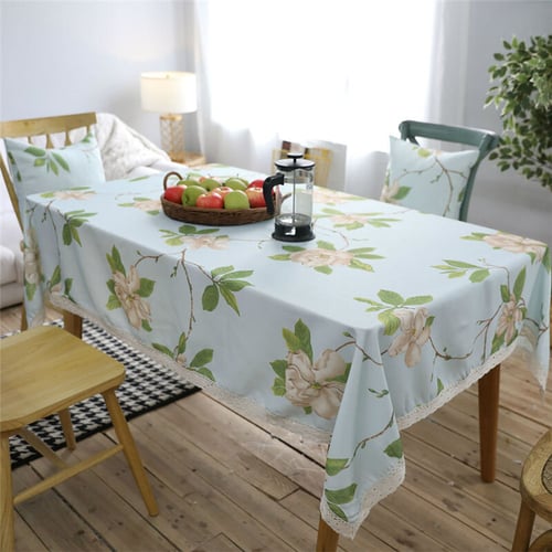 Tjh Waterproof American Table Cloth, Small Round Table Coverings