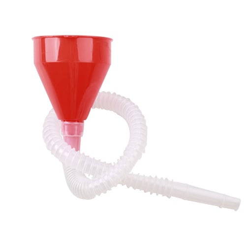 Plastic Funnel with Soft Pipe,Universal Vehicle Plastic Filling Funnel with Soft Pipe Spout Pour Oil Tool Petrol Diesel