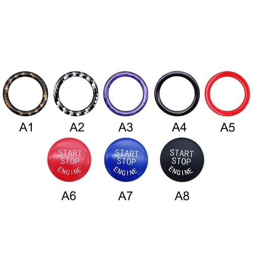 1 3 5 Series Blue E84, E83, E70, E71, E89 E87,E90/E91/E92/E93,E60 SODIAL Start Stop Engine Button Push Button Ignition Switch Cover Replacement for BMW X1 X3 X5 X6 Z4