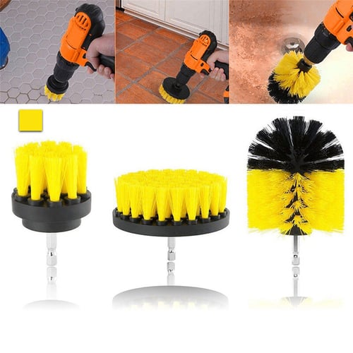2Pcs Drill Brush For Car Carpet Tile Cleaning Combo Household Supplies 2019 