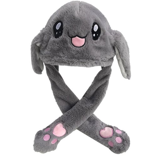 Rabbit Plush Earmuffs The Funny Ears of The Plush hat Move and Pinch a Shiny Bunny Headdress That can be Given to Children and Women