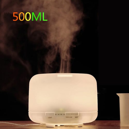 500ml LED Ultrasonic Oil Aroma Diffuser Air Humidifier Purifier Spa Aromatherapy 