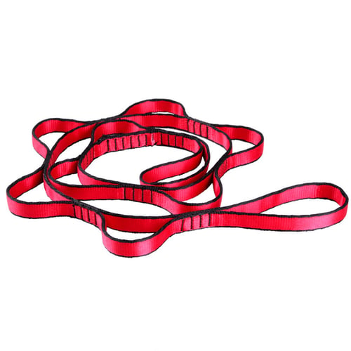 Climbing Nylon Daisy Chain Rope With Loops Yoga Hammock Hanging Strap Bandlet 