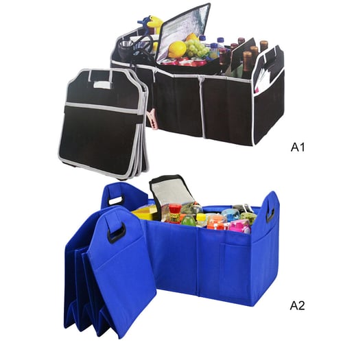 Car Organizer Multi-Pocket Large Capacity Folding Storage Bag Trunk Stowing Box 