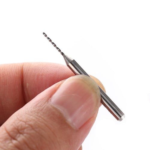 A Box 10* 0.8mm Carbide Steel PCB CNC Dremel Jewelry Micro Engraving Drill Bits 