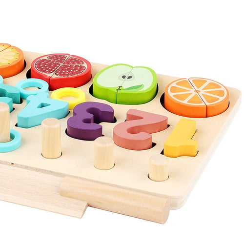 Montessori Game Logarithmic Numbers Matching Plate Mathematical Educational Toy 