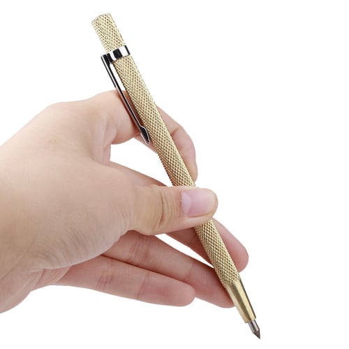 Diamond Glass Cutter Pen Carbide Scriber Hard Metal Lettering Cutting Tools Kits 