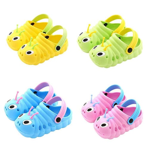Toddler Kids Boy Girl Caterpillar Sandals Cartoon Croc Flip Beach Slippers Shoes