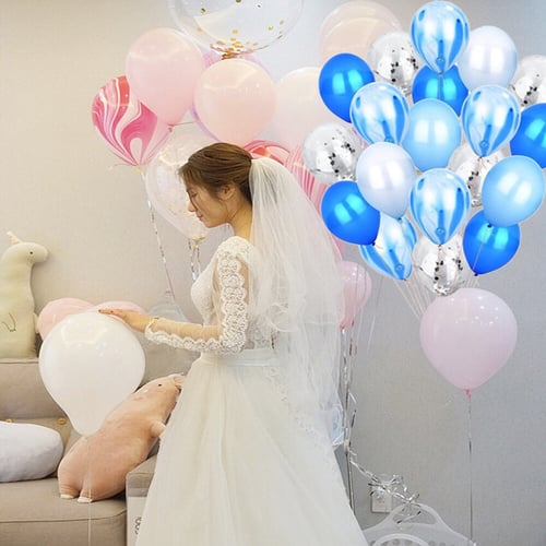 20PCS 12" Colorful Confetti Balloon Helium Balloons Birthday Wedding Party Decor 