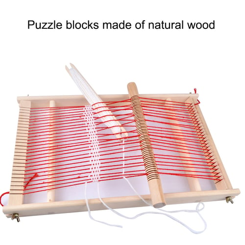 Natural Wooden Frame Knitting Machine Weaving Loom Toy Children Handcraft
