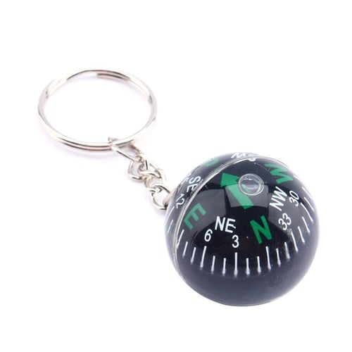 Travel Key Ring Mini Compass Outdoor Keychain Camping Hiking Accessories 