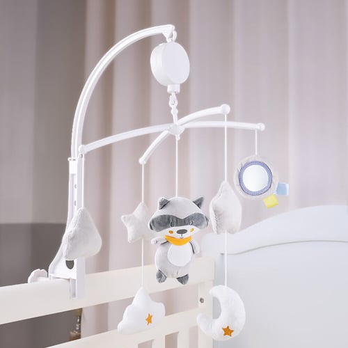 Rotary Baby Kids Mobile Crib Bed Toy Clockwork Movement Music Box Bedding Simple 