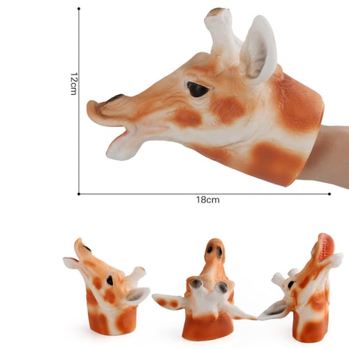 Giraffe & Wolf Hand Puppet Educational Toy for Children 2x/set 