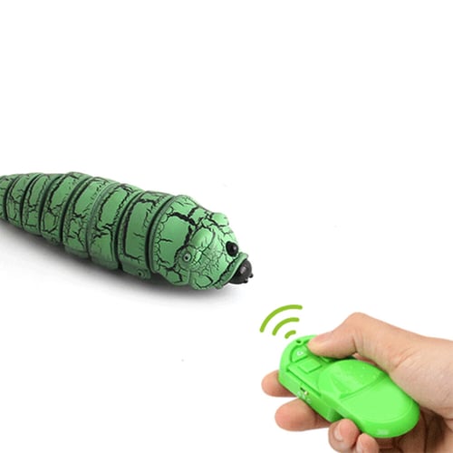 Remote Control Caterpillar Infrared Induction Bug Toy Prank Joke Scary Trick 