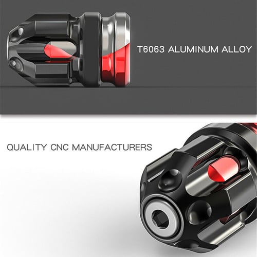 2 Pcs CNC Aluminum Alloy Motorcycle ATV Electric Car Tire Tyre Gas Cap Black+Red 