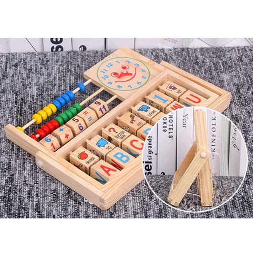 Wooden Child Kids Math Teaching Tool Abacus Calculation Educational Learning Toy 