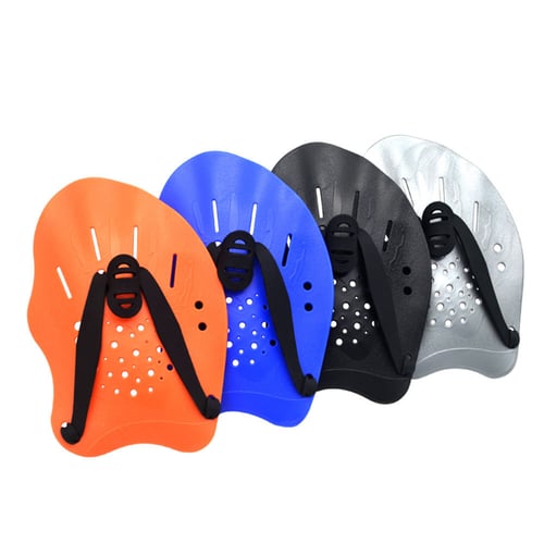 1 Pair Adult Children Hand Paddle Swimming Training Flippers Fins Webbed Gloves 