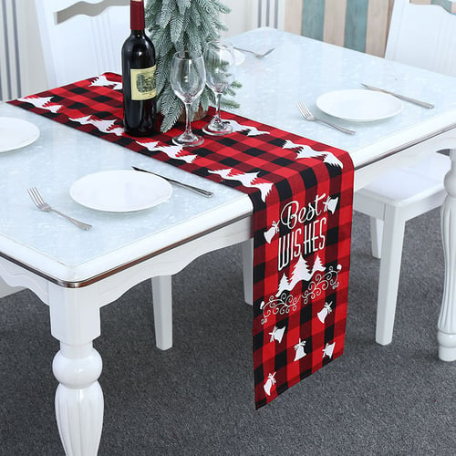 Christmas Pattern Tablecloth Cover for Home Restaurant Dinner Table 