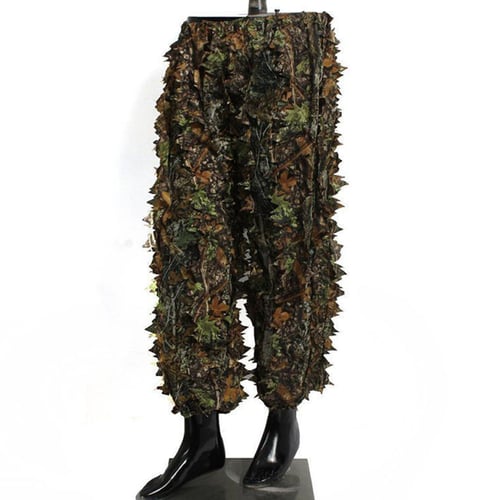 Fashion 3D Camouflage Leaf Clothing Woodland Jungle Hunting Camo Sniper Suit BE 