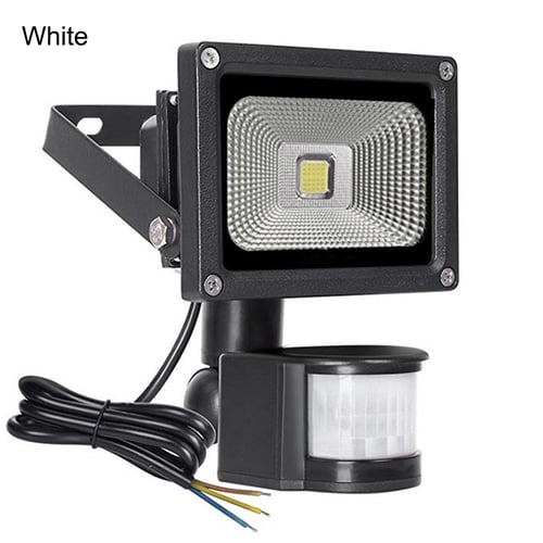 Hth Pir Motion Sensor Led Floodlight, Outdoor Led Floodlight With Pir Sensor Black 10w