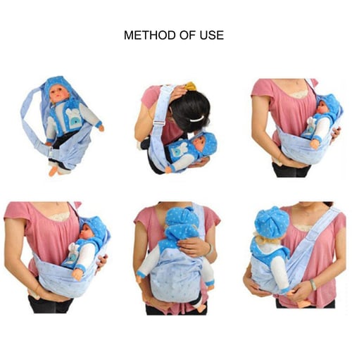 Newborn Baby Sling Carrier Ring Wrap Adjustable Soft Nursing Pouch Front Infant 