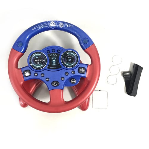 Simulation Kid Small Steering Wheel Copilots Steering Toy Education Puzzle Sound 