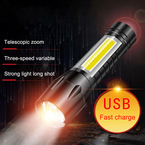 USB Strong Light Portable LED Flashlight Strong Light Portable LED Flashlight 