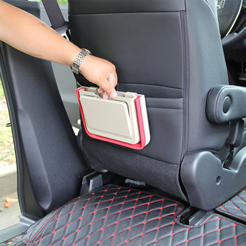 Multi-Function ABS Storage Bag Box Mobile Phone Holder Car Seat Trash Can 