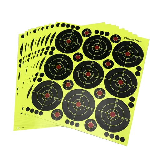 90Pcs Adhesive Shooting Targets 3 Splatter Paper Targets For Archery Targeting 