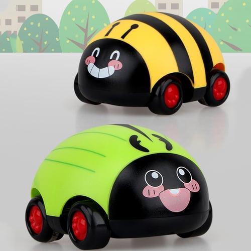 Cartoon Insect Pull-back Car Toy Inertia Fall Resistant Toy for Kids
