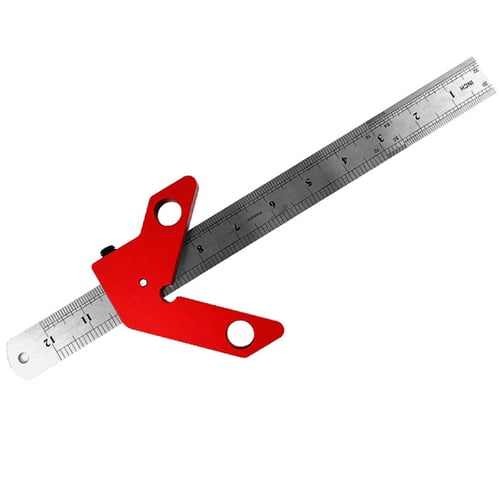 Woodworking Center Scriber 45 Degrees Angle Line Caliber Ruler Measuring Tool Woodworking Center Scriber 45 Degrees Angle Line Caliber Ruler Measuring Tool