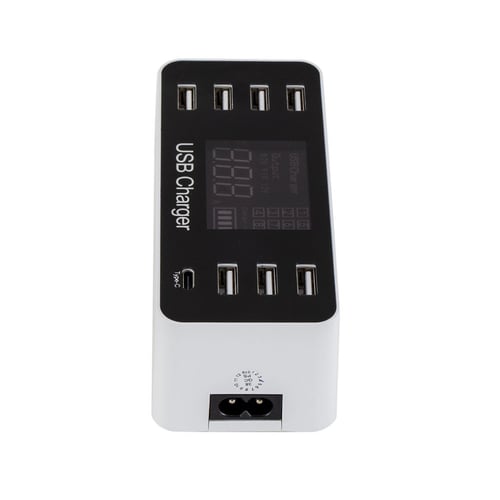 Tjh Usb Wall Charger For Smart Mobile Phone Fast Charging Dock Station 8 Ports Multi Hub Quick Charge - Usb Charging Wall Dock