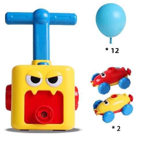 Inflatable Inertial Power Balloon Car Set Science Experiment Vehicle Toy 