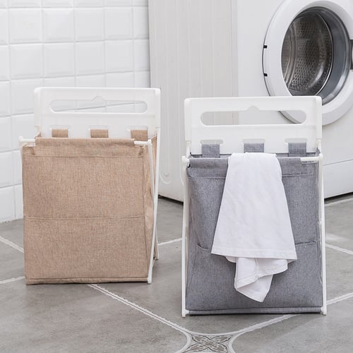 Luckychild Home Foldable Wall Mounted Laundry Storage Basket Bathroom Collapsible Toy Clothes Sundries Organizer S Reviews - Wall Mounted Laundry Baskets