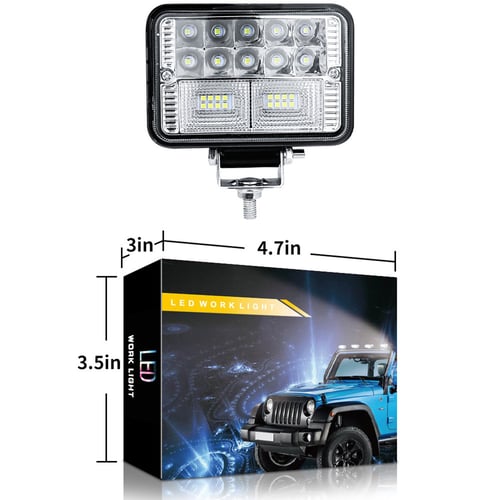 4 Inch 78W LED Truck Trailer Work Light Spot Lamp 26LED 12V 24V Waterproof 