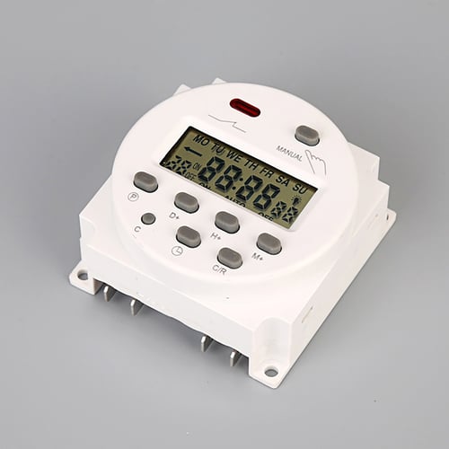 CN101A 24V-220V LCD Digitals Weekly Programmable Powers Timer Time Relay Switc 