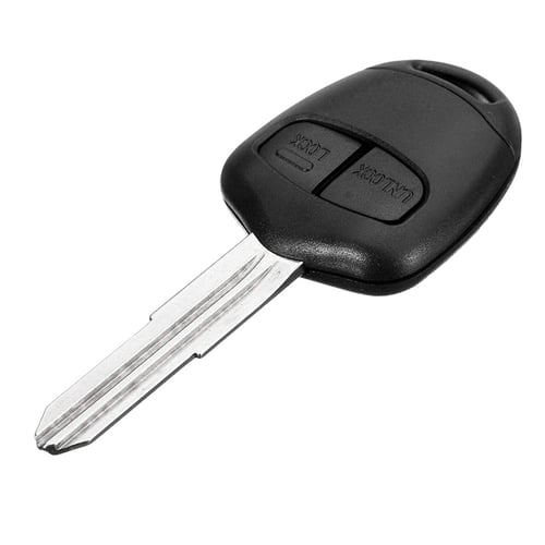 2 Button Remote Key Fob Shell Uncut Blank Blade Fit Mitsubishi Pajero Lancer Evo 