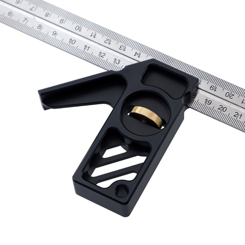 Woodworking Right Angle Ruler​,Woodworking 45/90 Degree Angle Ruler Scribe Gauge Measuring Tool 300mm 