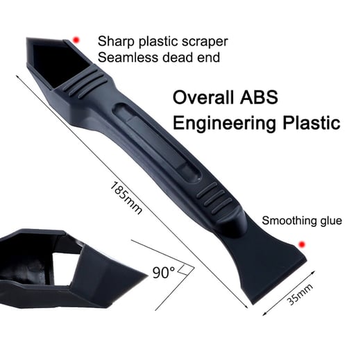 4PCS Caulk Nozzle & Scraper Set Sealant Angle Scraper Silicone Grout Caulk Tools 