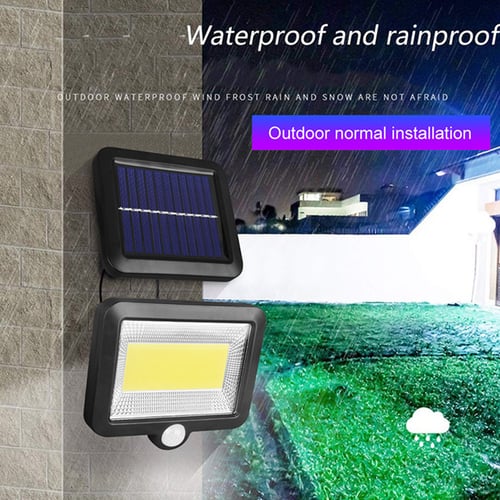 40/60 LED Solar Power Motion Sensor Garden Lamp Outdoor Waterproof 3 Sided Light 