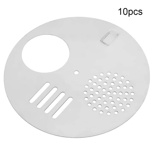 10x Durable Stainless Steel Round Bee Hive Entrance Gate Disc Ventilation Hole 