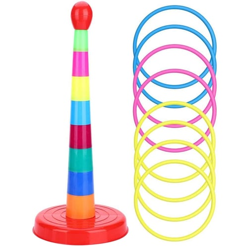 2020 Hoop Ring Plastic Toss Quoits Outdoor Funny Set Boys Girls Kids sport 