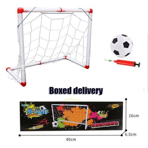 Indoor Outdoor Mini Soccer Football Goal Post Net & Hover Soccer Combo Deal 