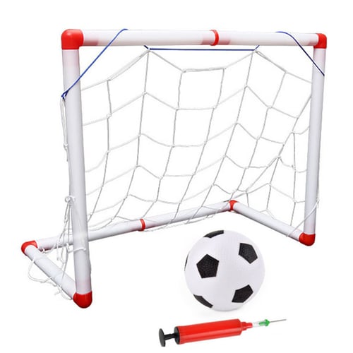 Kids Childs Football Training Soccer Goal Post Net Pump Outdoor Garden Sport Toy 