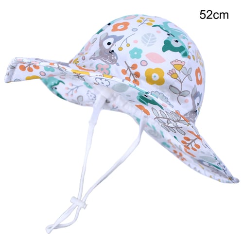Lingery Baby Sun Hat Boys Girls Adjustable Summer Hat Kids Lovely Soft Printed Baseball Cap Bucket Hat Sun Hat Caps