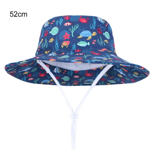 Unisex Baby Toddler Outdoor Sun Protection Brim Summer Beach Hats Swim Caps Hats 