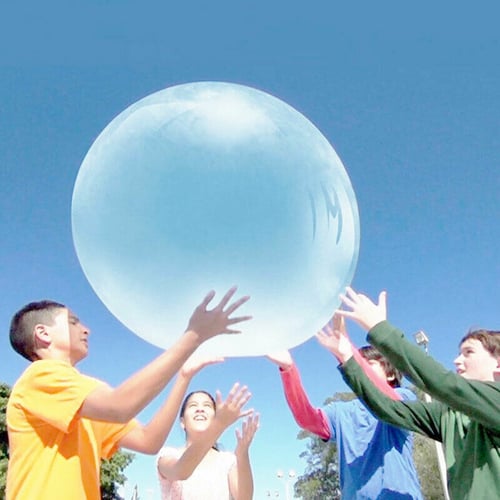 Bubble Water Ball Super Inflatable Water Ball For Children Adults Stress Reliever Play Toy Blue 1pc Outdoor Water Balloon Toy 120cm Large Bubble Balls